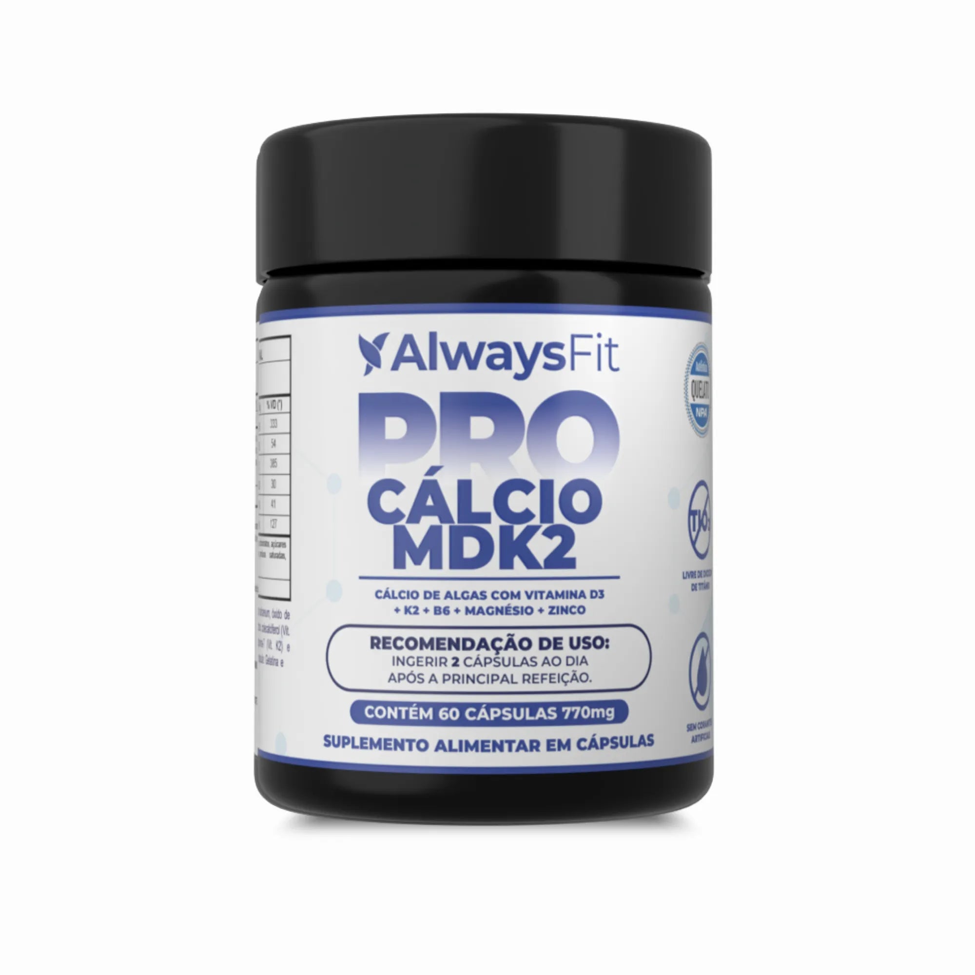 Pro Cálcio MDK2 — Suplemento alimentar em cápsulas