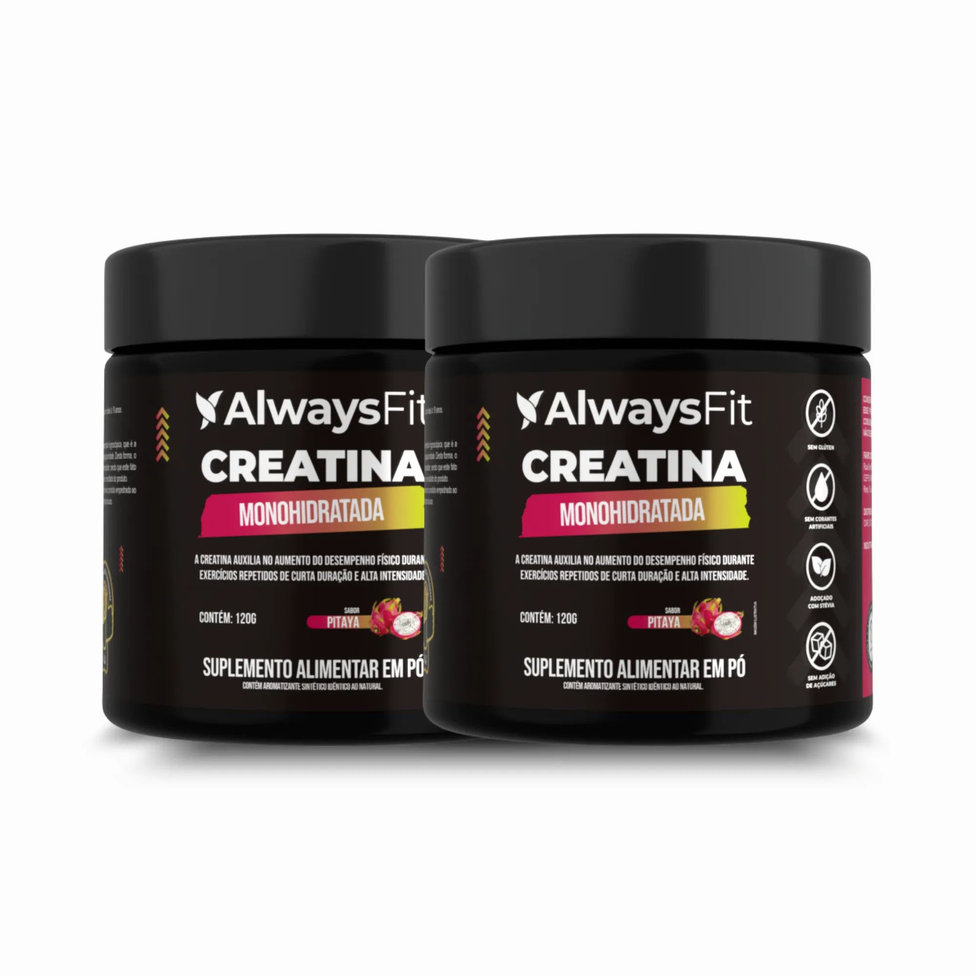 Creatina Monohidratada 100% Pura – Sabor Pitaya | 120g
