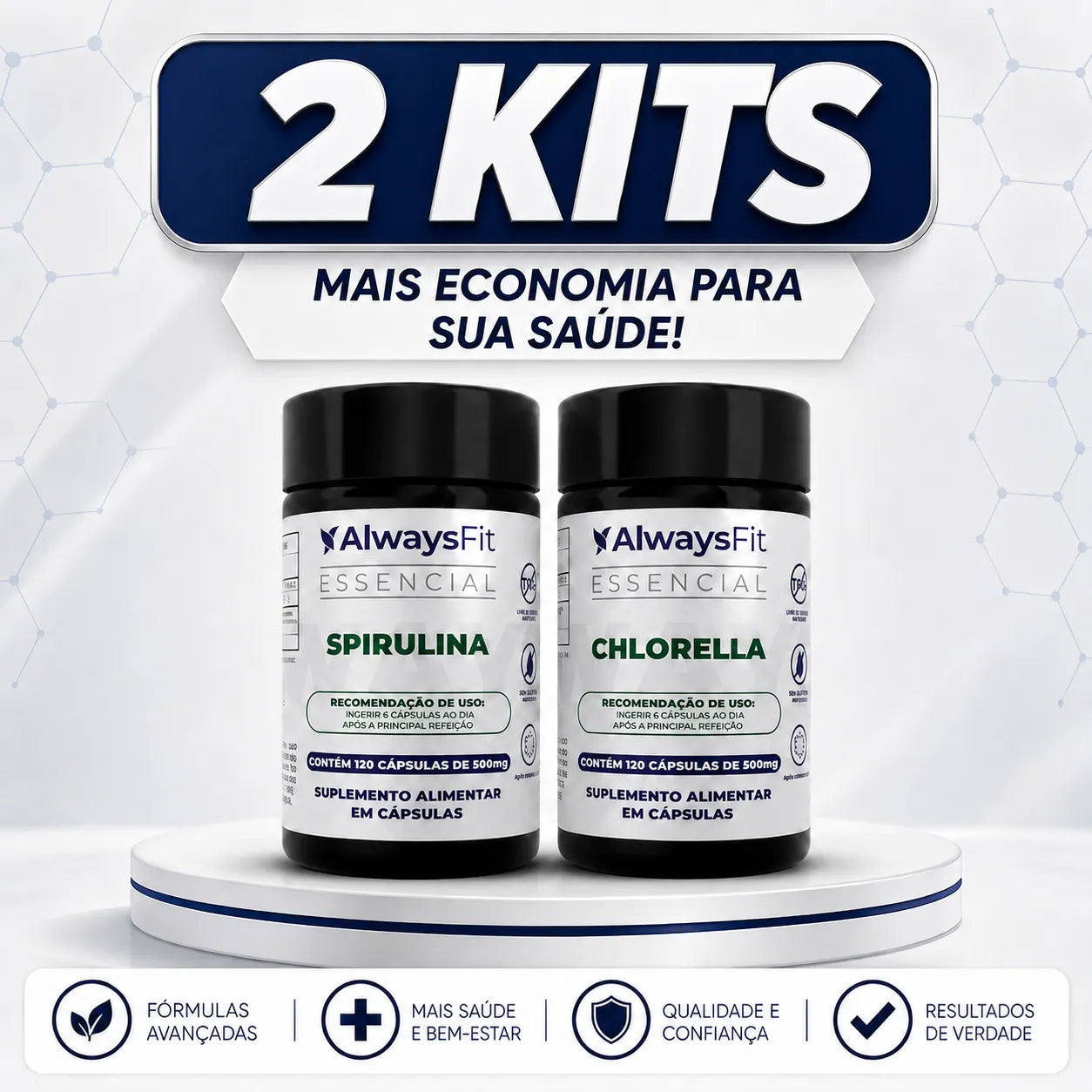 Kit Chlorella e Spirulina