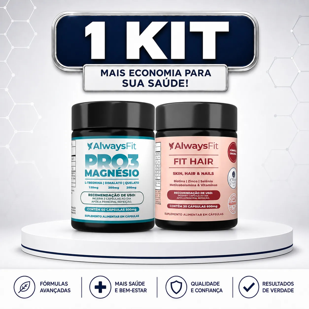 Kit - FitHair + Pro3Magnésio