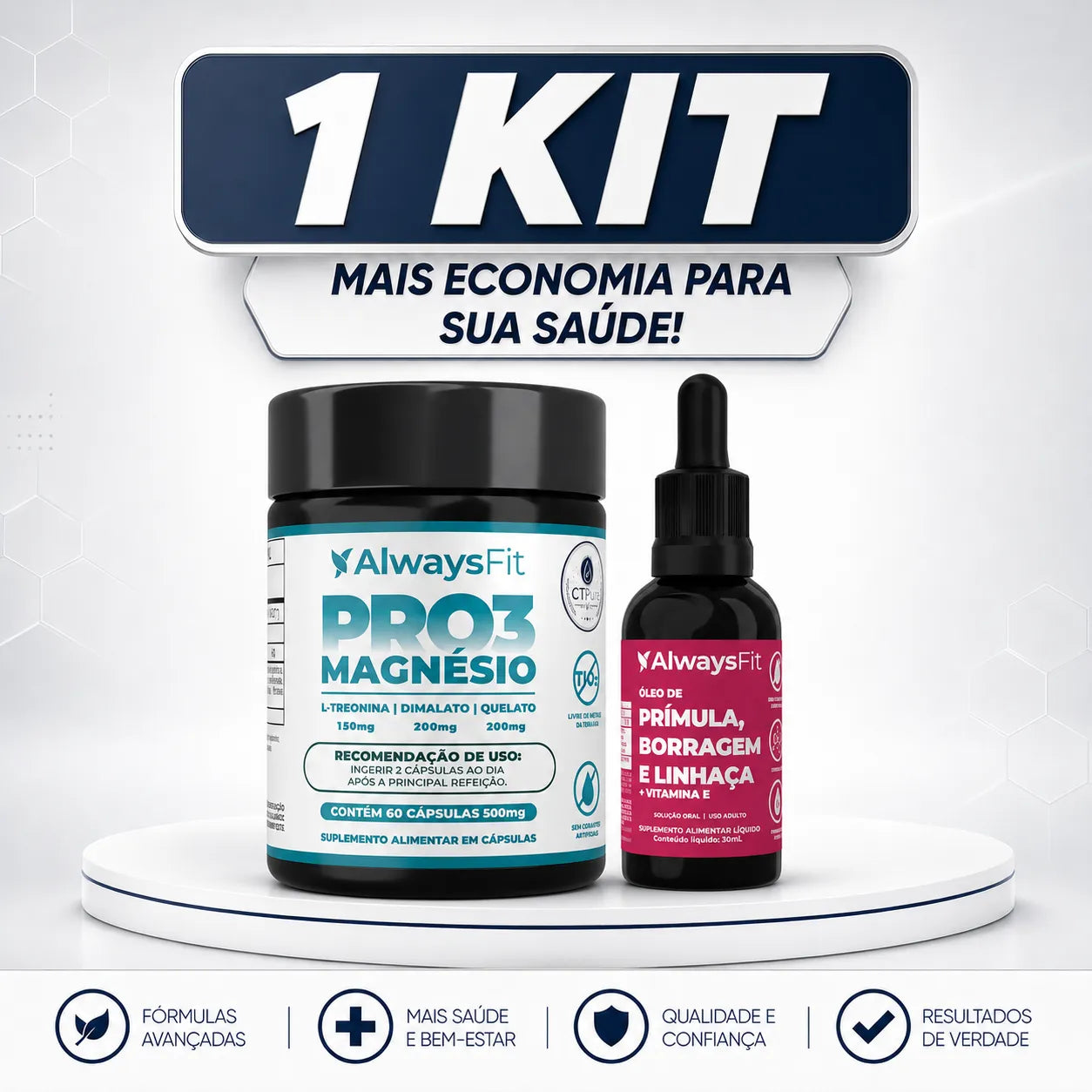 Kit PRO3 Magnésio + Composto Meno