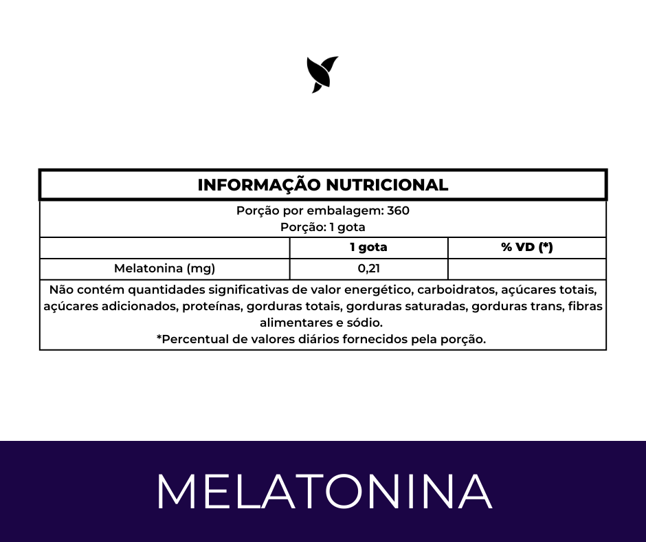 Melatonina — Suplemento alimentar em solução (spray/gotas)