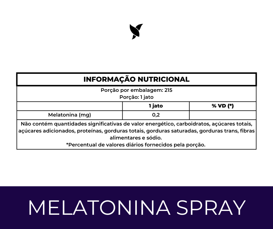 Melatonina — Suplemento alimentar em solução (spray/gotas)