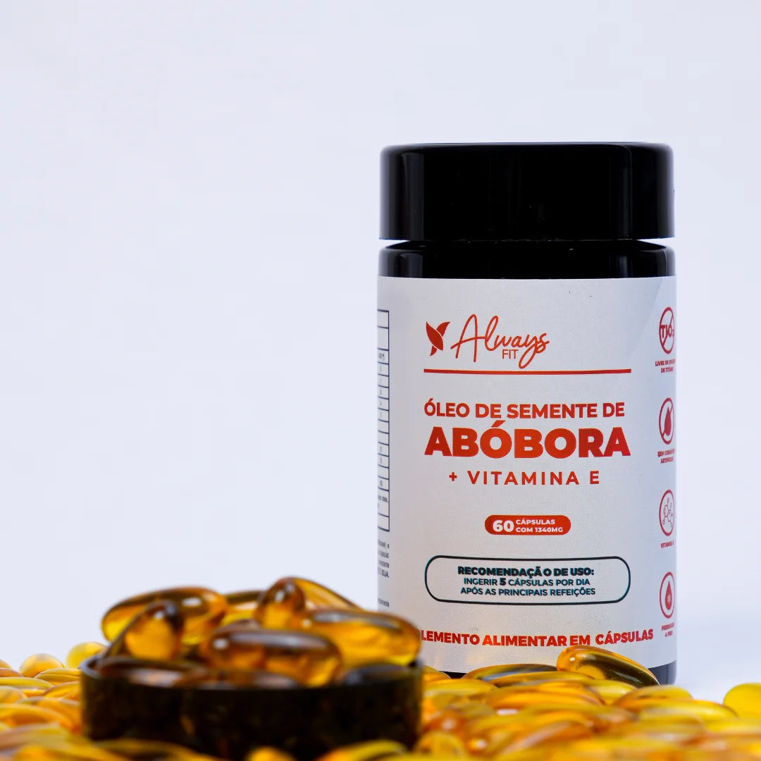 Óleo de Semente de Abóbora — Suplemento alimentar em cápsulas