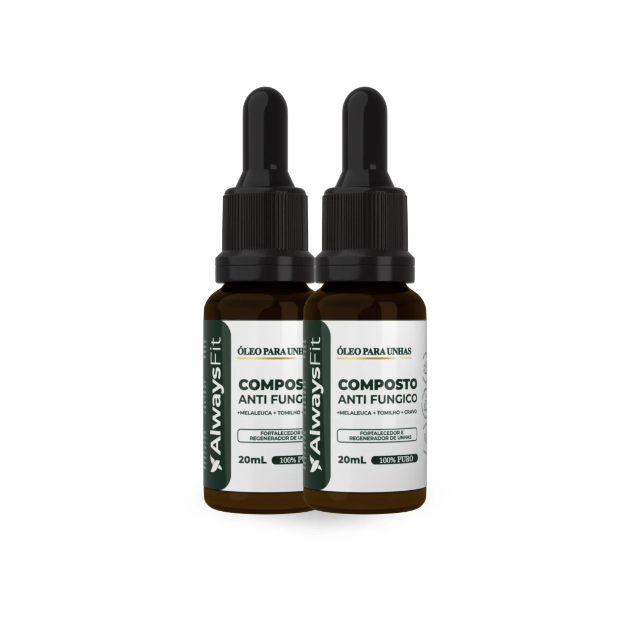 Mix de Óleos Pronto para Fungos Unha (Óleo Essencial de Cravo, Tomilho e Melaleuca) Always Fit – Ação Antisséptica e Restauradora | 20ml