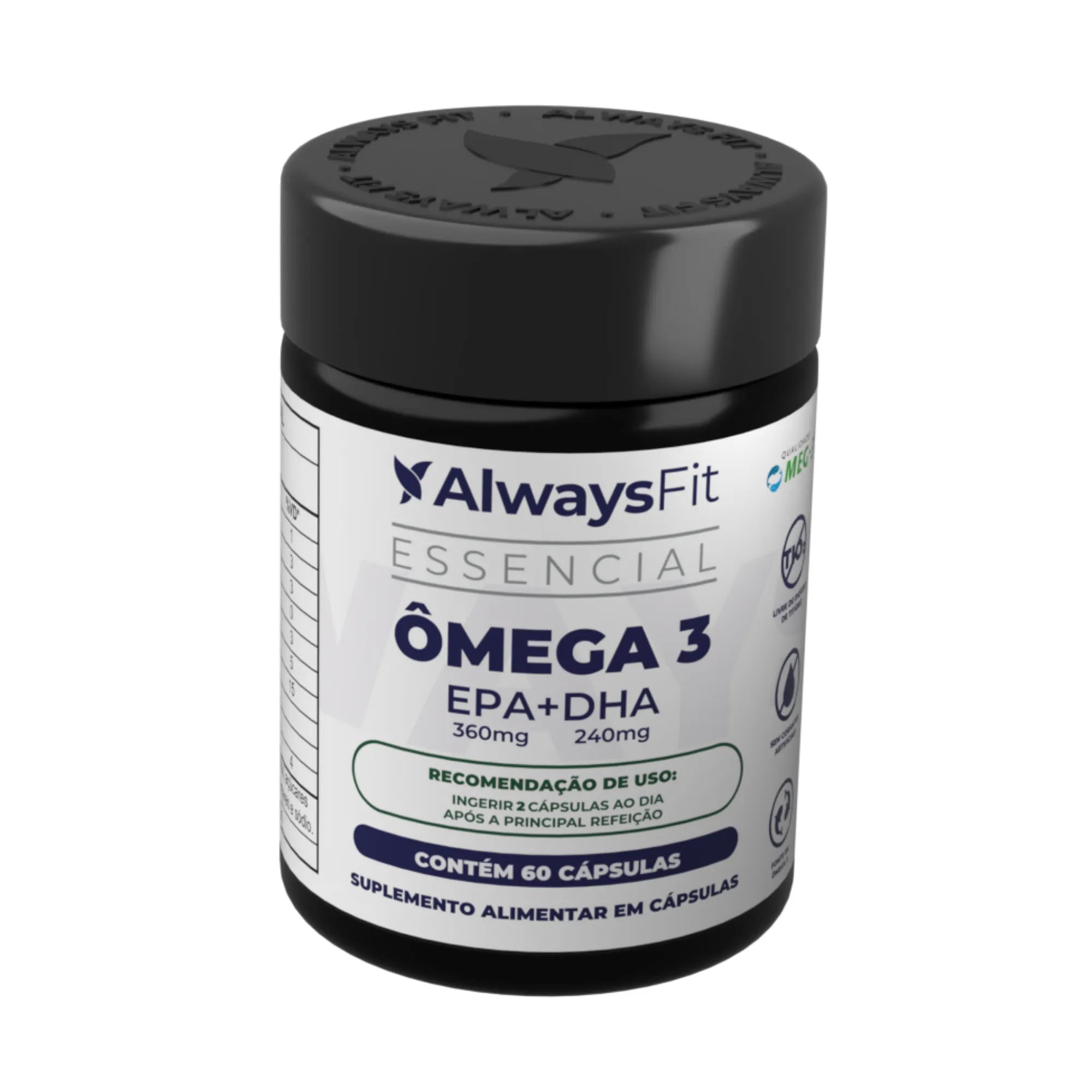Ômega 3 Essencial - 360 mg EPA + 240 mg DHA — Suplemento alimentar em cápsulas