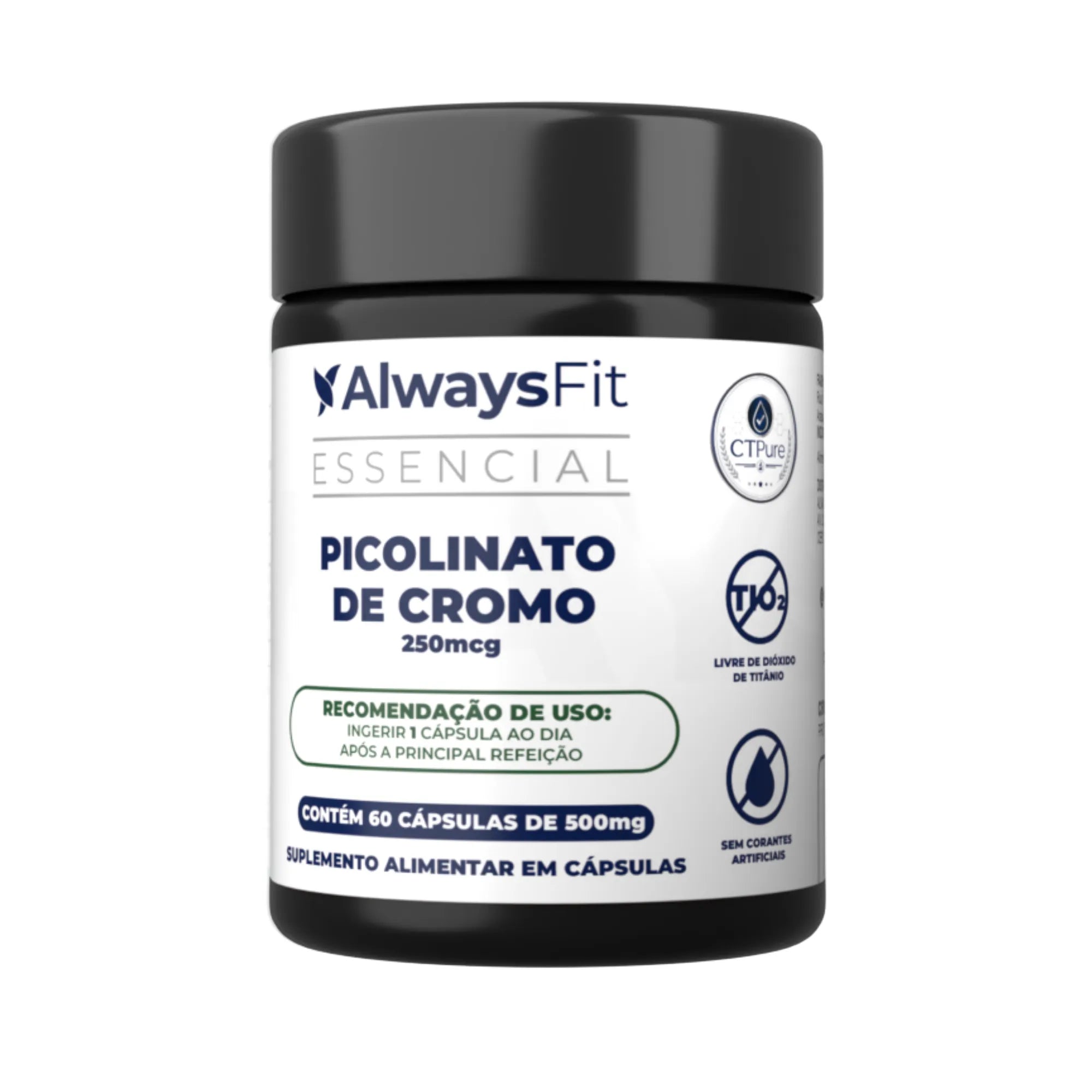 Picolinato de Cromo — Suplemento alimentar em cápsulas