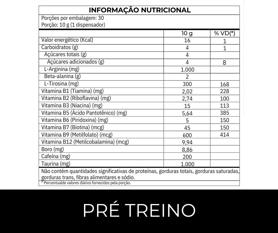 Pré-Treino Always Fit — Suplemento alimentar em pó (sabor melancia)