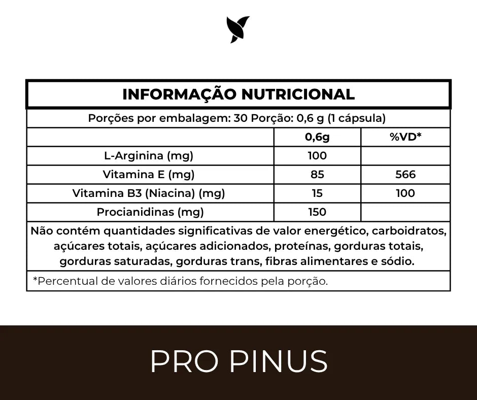 Pro Pinus — Suplemento alimentar em cápsulas