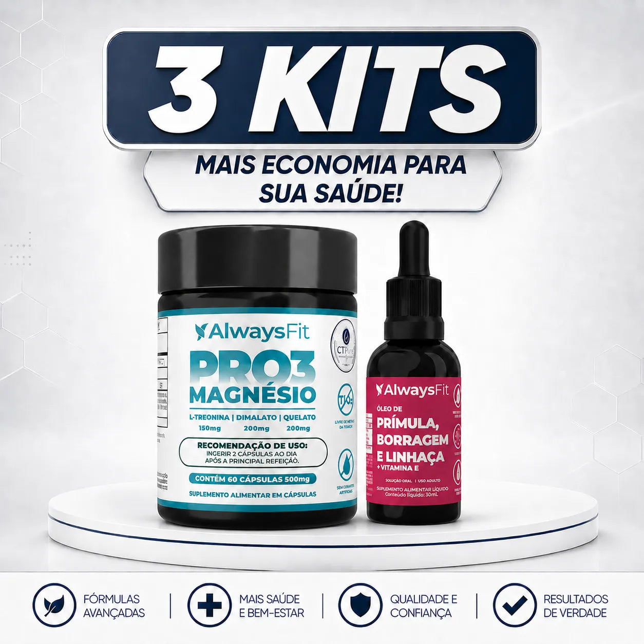 Kit 33 - PRO3 Magnésio + Composto Meno