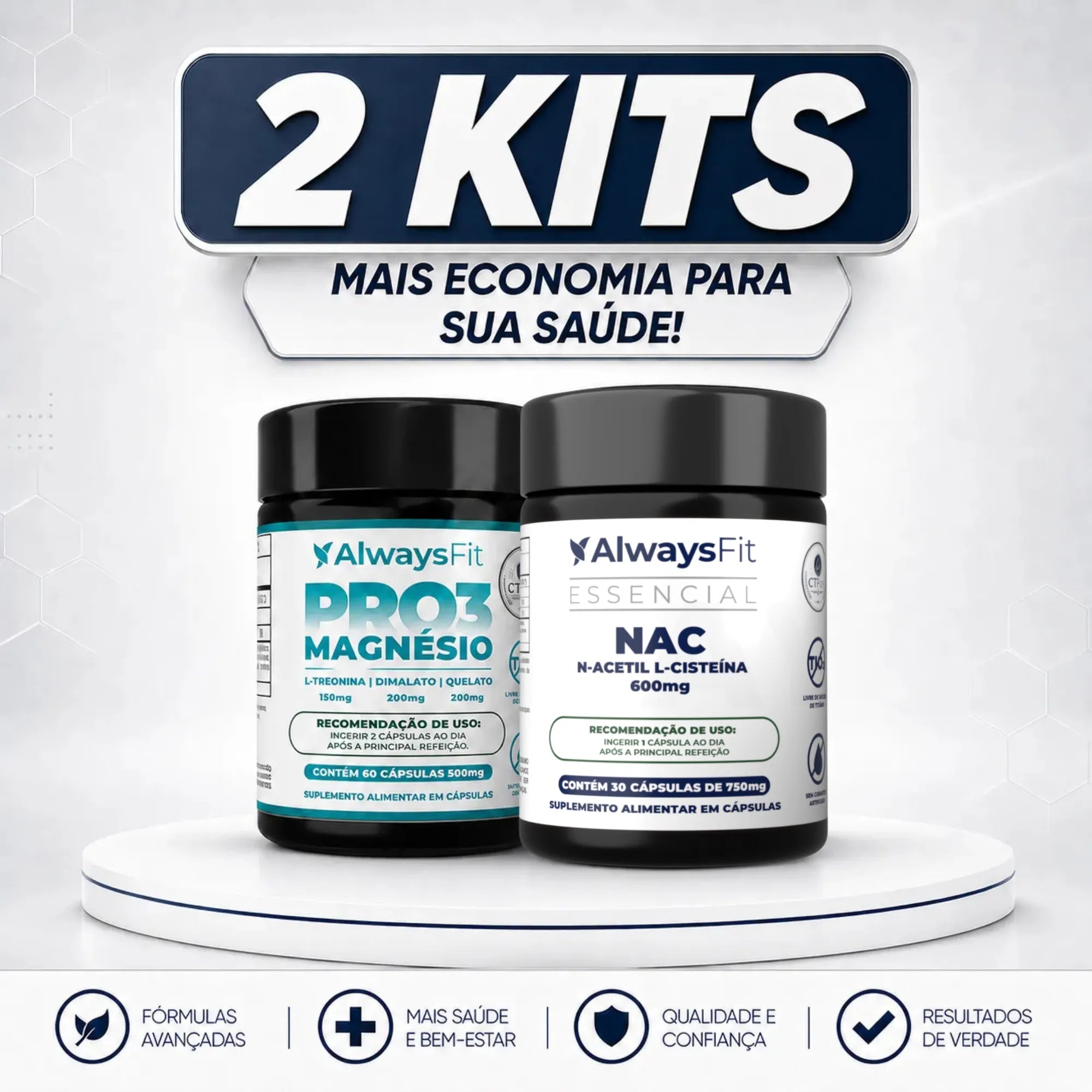 Kit 34 - PRO3 Magnésio + NAC