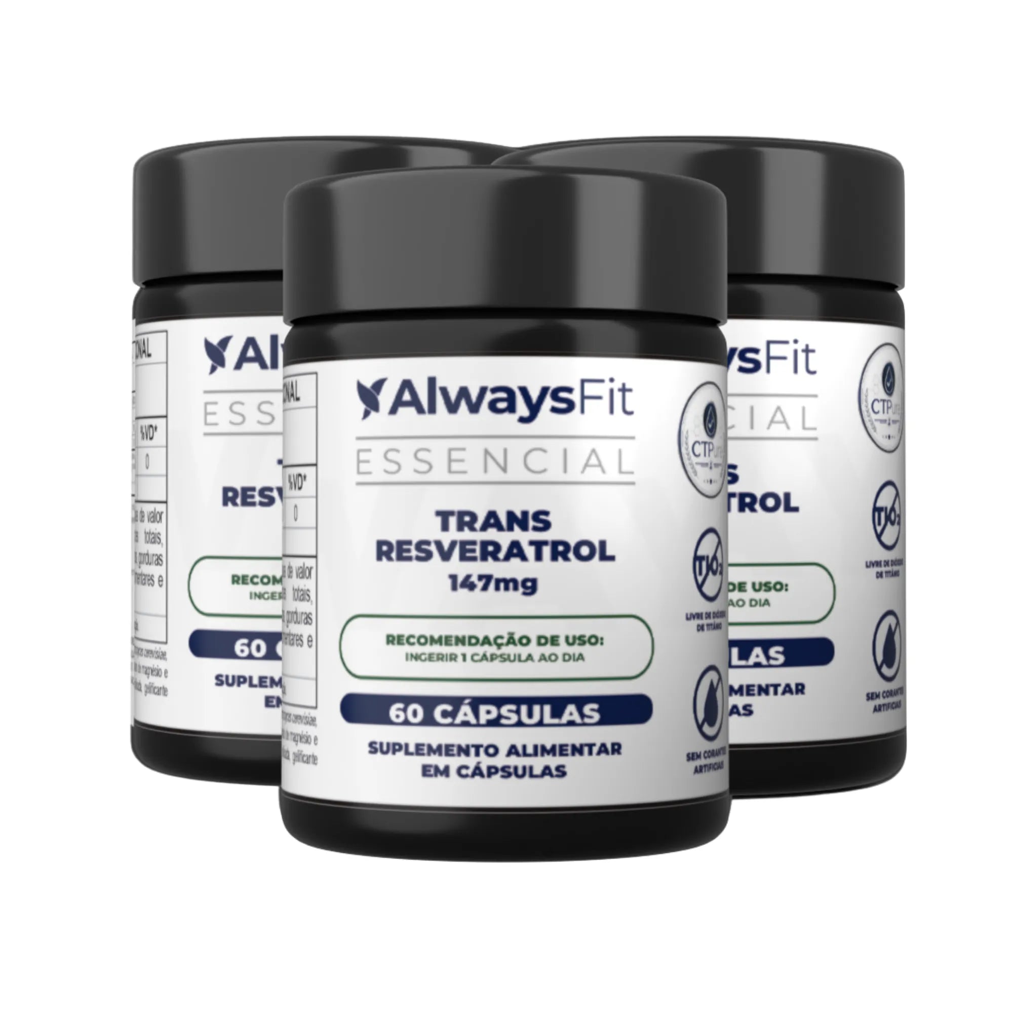 Trans-Resveratrol 147mg - 60 Cápsulas
